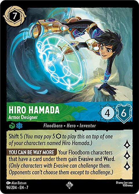 Hiro Hamada - Armor Designer - 96/204 - Super Rare - 7 