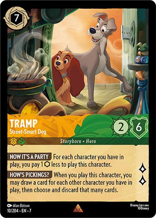 Tramp - Street-Smart Dog - 10/204 - Rare - 7 1
