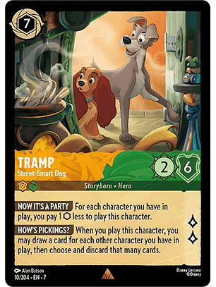 Tramp - Street-Smart Dog - 10/204 - Rare - 7