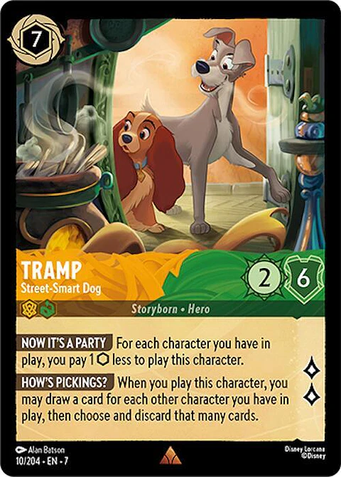 Tramp - Street-Smart Dog - 10/204 - Rare - 7