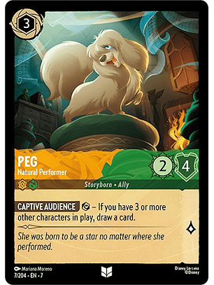 Peg - Natural Performer - 7/204 - Uncommon - 7 