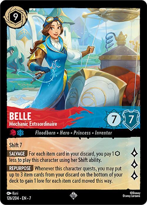 Belle - Mechanic Extraordinaire - 126/204 - Super Rare - 7  1