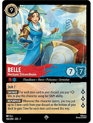 Belle - Mechanic Extraordinaire - 126/204 - Super Rare - 7 