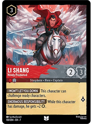 Li Shang - Newly Promoted - 133/204 - Uncommon - 7 