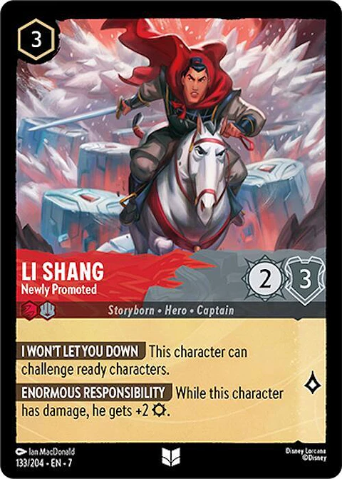 Li Shang - Newly Promoted - 133/204 - Uncommon - 7 