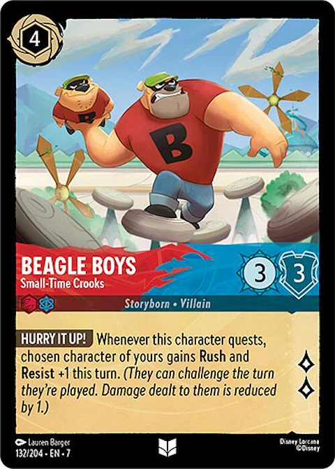 Beagle Boys - Small-Time Crooks - 132/204 - Uncommon - 7 