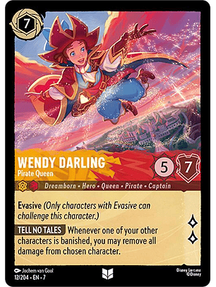 Wendy Darling - Pirate Queen - 12/204 - Uncommon - 7 