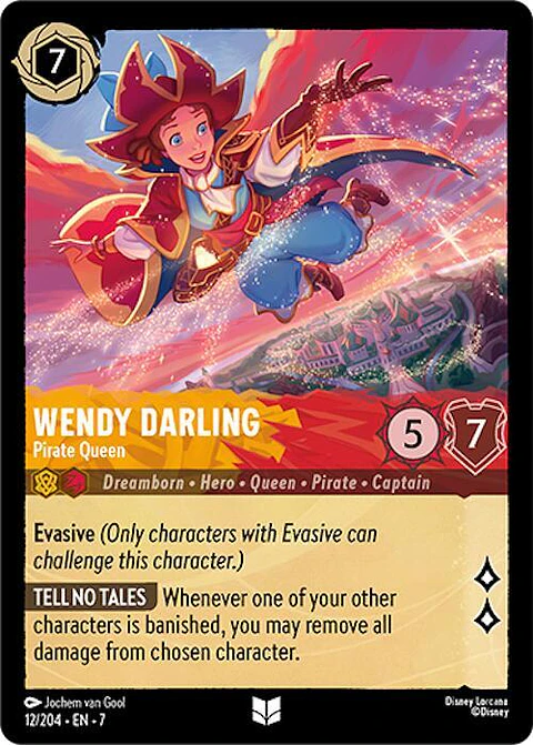 Wendy Darling - Pirate Queen - 12/204 - Uncommon - 7 