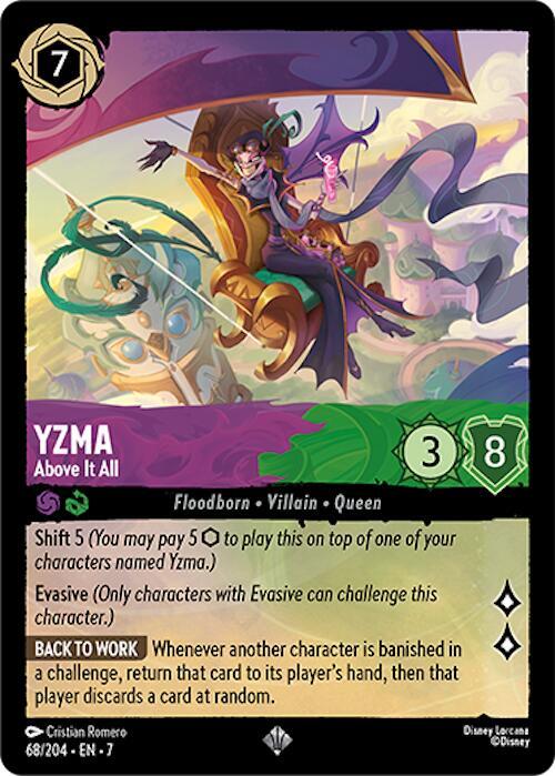 Yzma - Above It All - 68/204 - Super Rare - 7  1