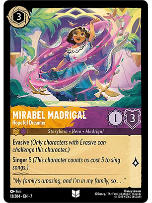 Mirabel Madrigal - Hopeful Dreamer - 13/204 - Uncommon - 7