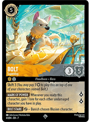 Bolt - Superdog - 4/204 - Super Rare - 7 