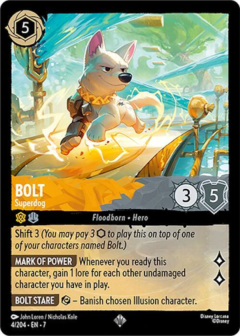 Bolt - Superdog - 4/204 - Super Rare - 7 