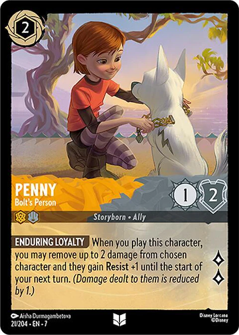 Penny - Bolt's Person - 21/204 - Uncommon - 7 