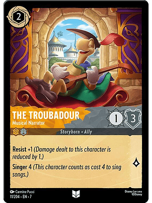 The Troubadour - Musical Narrator - 11/204 - Uncommon - 7 