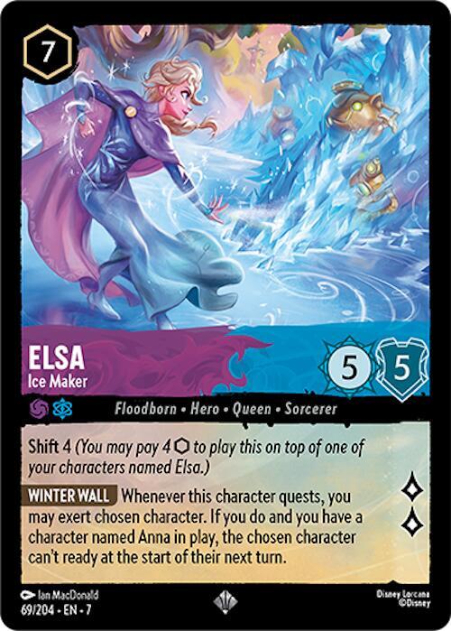 Elsa - Ice Maker - 69/204 - Super Rare - 7 1