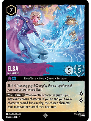 Elsa - Ice Maker - 69/204 - Super Rare - 7