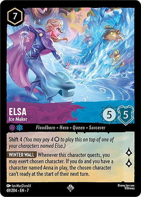 Elsa - Ice Maker - 69/204 - Super Rare - 7