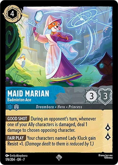 Maid Marian - Badminton Ace - 176/204 - Super Rare - 7 