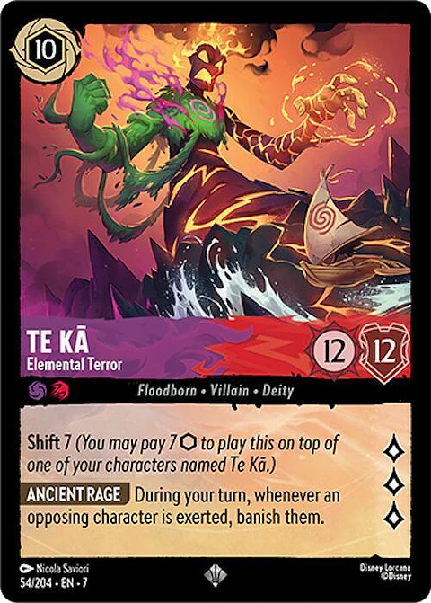 Te Ka - Elemental Terror - 54/204 - Super Rare - 7 