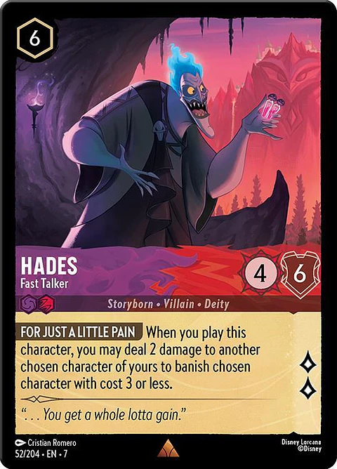 Hades - Fast Talker - 52/204 - Rare - 7 
