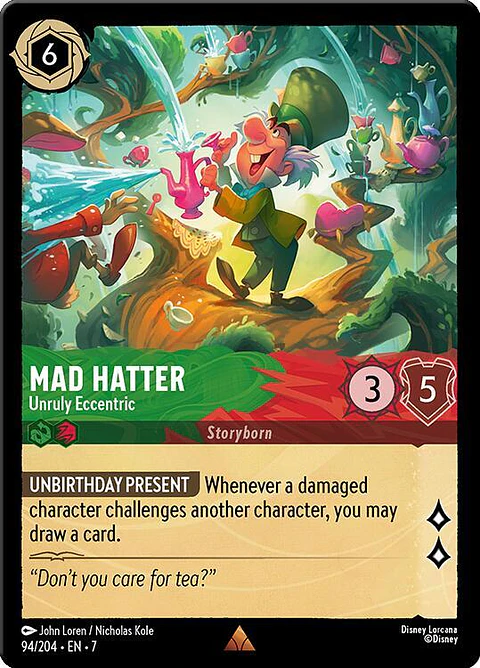 Mad Hatter - Unruly Eccentric - 94/204 - Rare - 7 