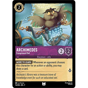 Archimedes - Exceptional Owl - 76/204 - Uncommon - 7 