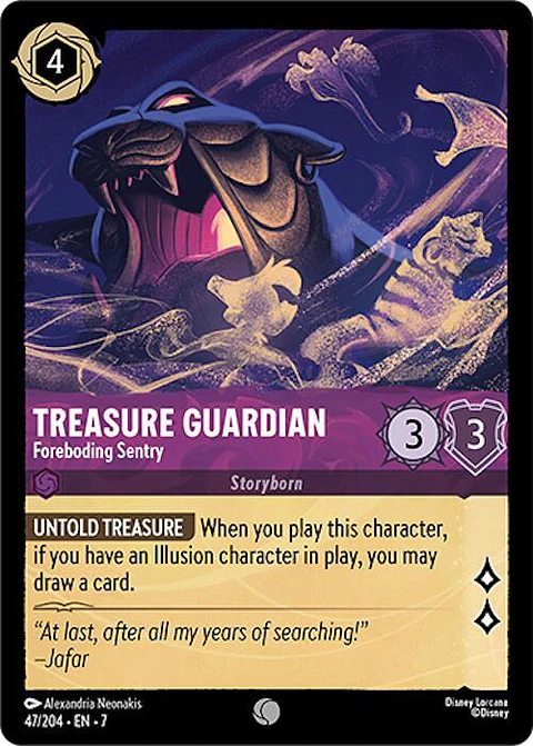 Treasure Guardian - Foreboding Sentry - 47/204 - Common - 7 