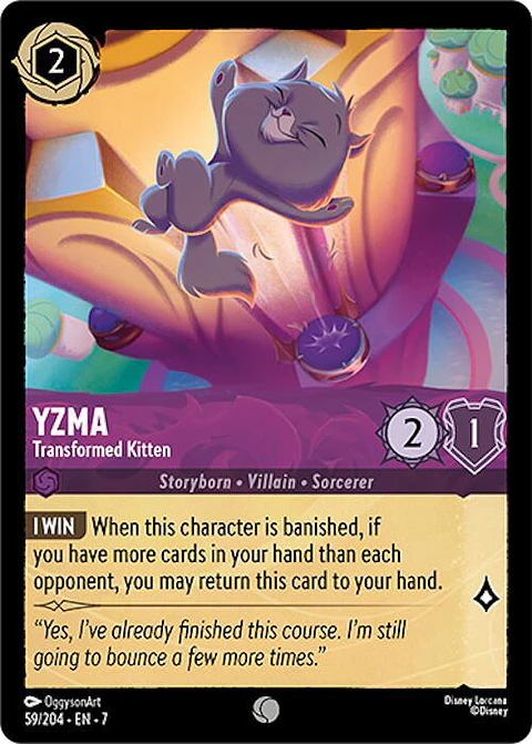 Yzma - Transformed Kitten - 59/204 - Common - 7 