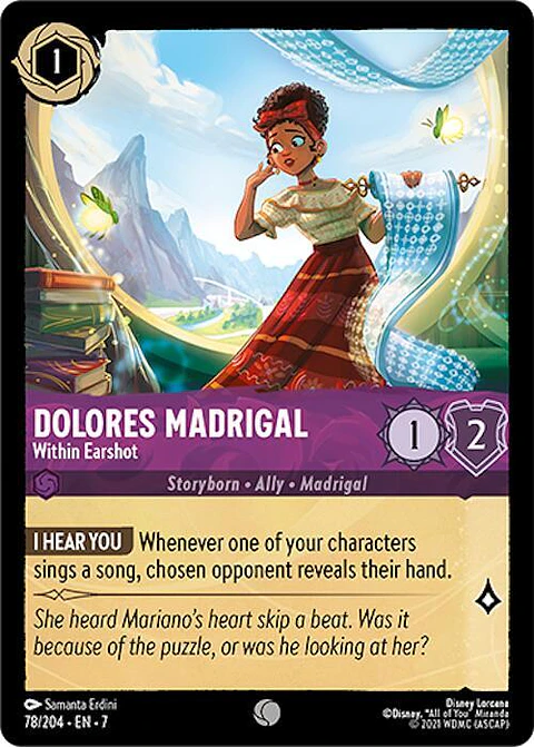 Dolores Madrigal - Within Earshot - 78/204 - Common - 7 