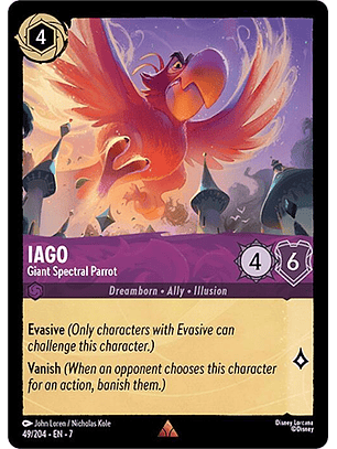 Iago - Giant Spectral Parrot - 49/204 - Rare - 7 