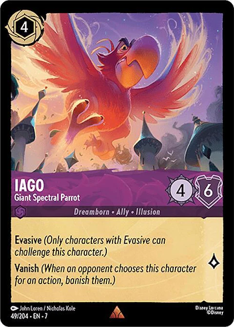 Iago - Giant Spectral Parrot - 49/204 - Rare - 7 