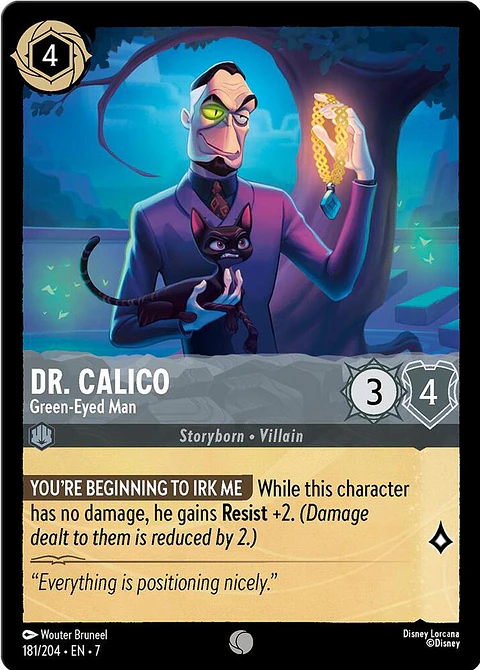 Dr. Calico - Green-Eyed Man - 181/204 - Common - 7 