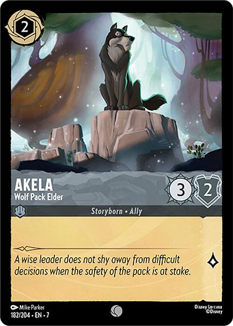 Akela - Wolf Pack Elder - 182/204 - Common - 7 
