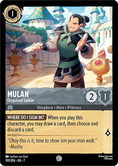 Mulan - Disguised Soldier - 193/204 - Common - 7  1