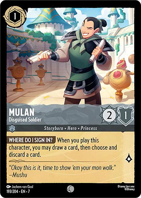Mulan - Disguised Soldier - 193/204 - Common - 7 