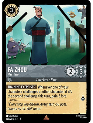 Fa Zhou - War Hero - 188/204 - Rare - 7 