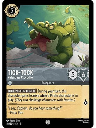 Tick-Tock - Relentless Crocodile - 191/204 - Common - 7 