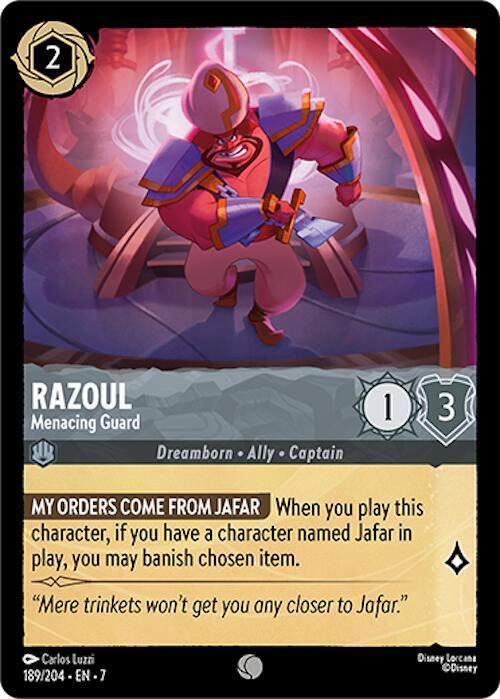 Razoul - Menacing Guard - 189/204 - Common - 7  1