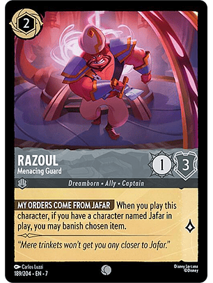Razoul - Menacing Guard - 189/204 - Common - 7 