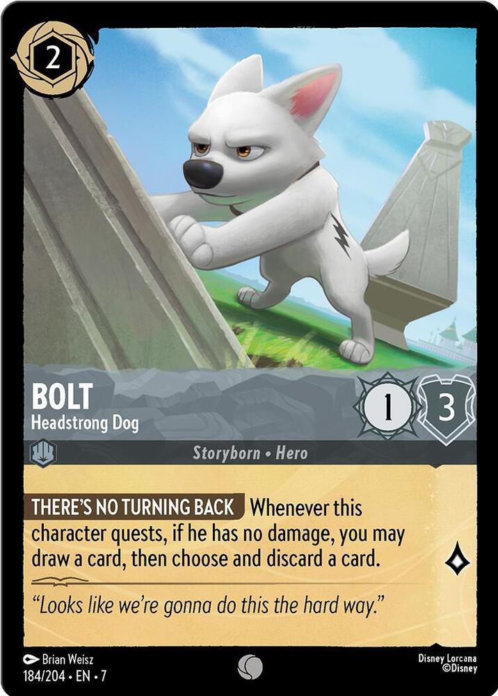 Bolt - Headstrong Dog - 184/204 - Common - 7  1