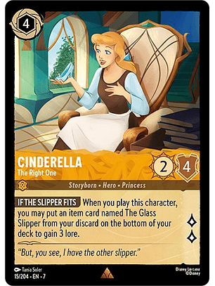 Cinderella - The Right One - 15/204 - Rare - 7 
