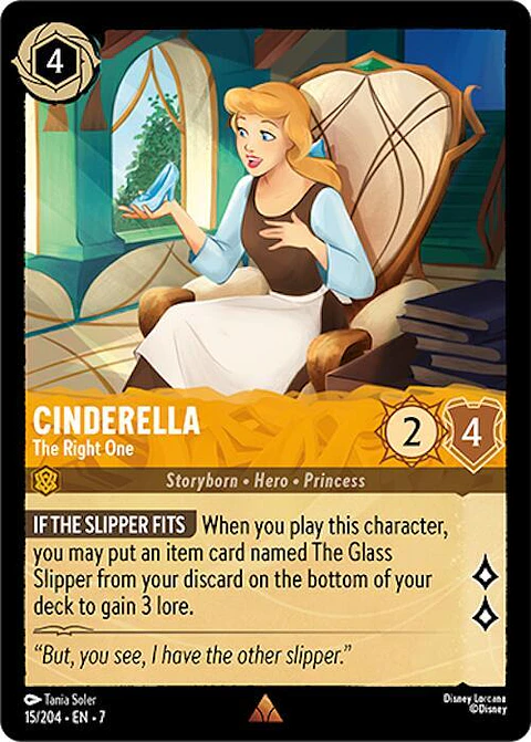 Cinderella - The Right One - 15/204 - Rare - 7 