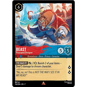 Beast - Frustrated Designer - 136/204 - Rare - 7 