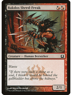 Rakdos shred-freak - RTR - C
