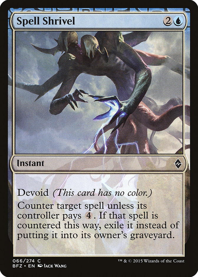 Spell shrivel - BFZ - C 1