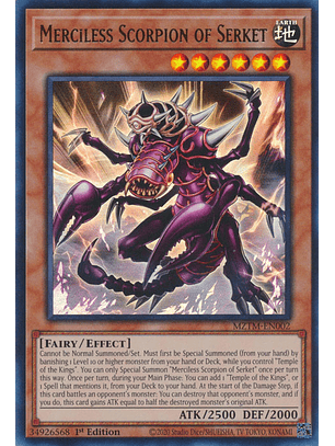 Merciless Scorpion of Serket - MZTM-EN002 - Ultra Rare 