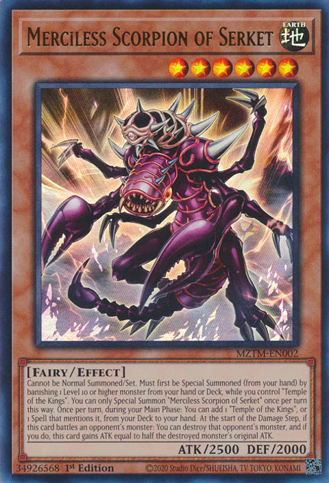 Merciless Scorpion of Serket - MZTM-EN002 - Ultra Rare 