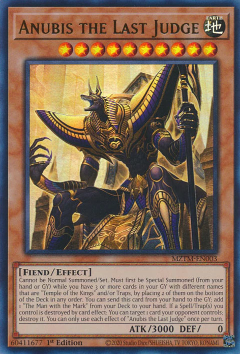 Anubis the Last Judge - MZTM-EN003 - Ultra Rare 
