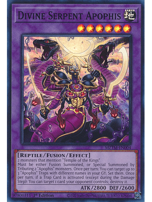 Divine Serpent Apophis - MZTM-EN004 - Super Rare 