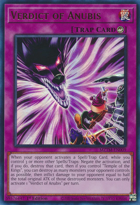 Verdict of Anubis - MZTM-EN009 - Ultra Rare 